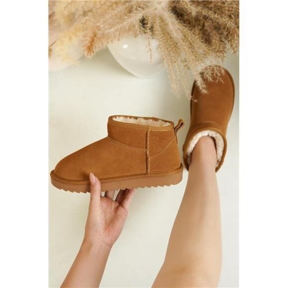 100% Genuine Leather Ankle Boots for Women - Water Resistant with Memory Foam - Picture 6 of 7